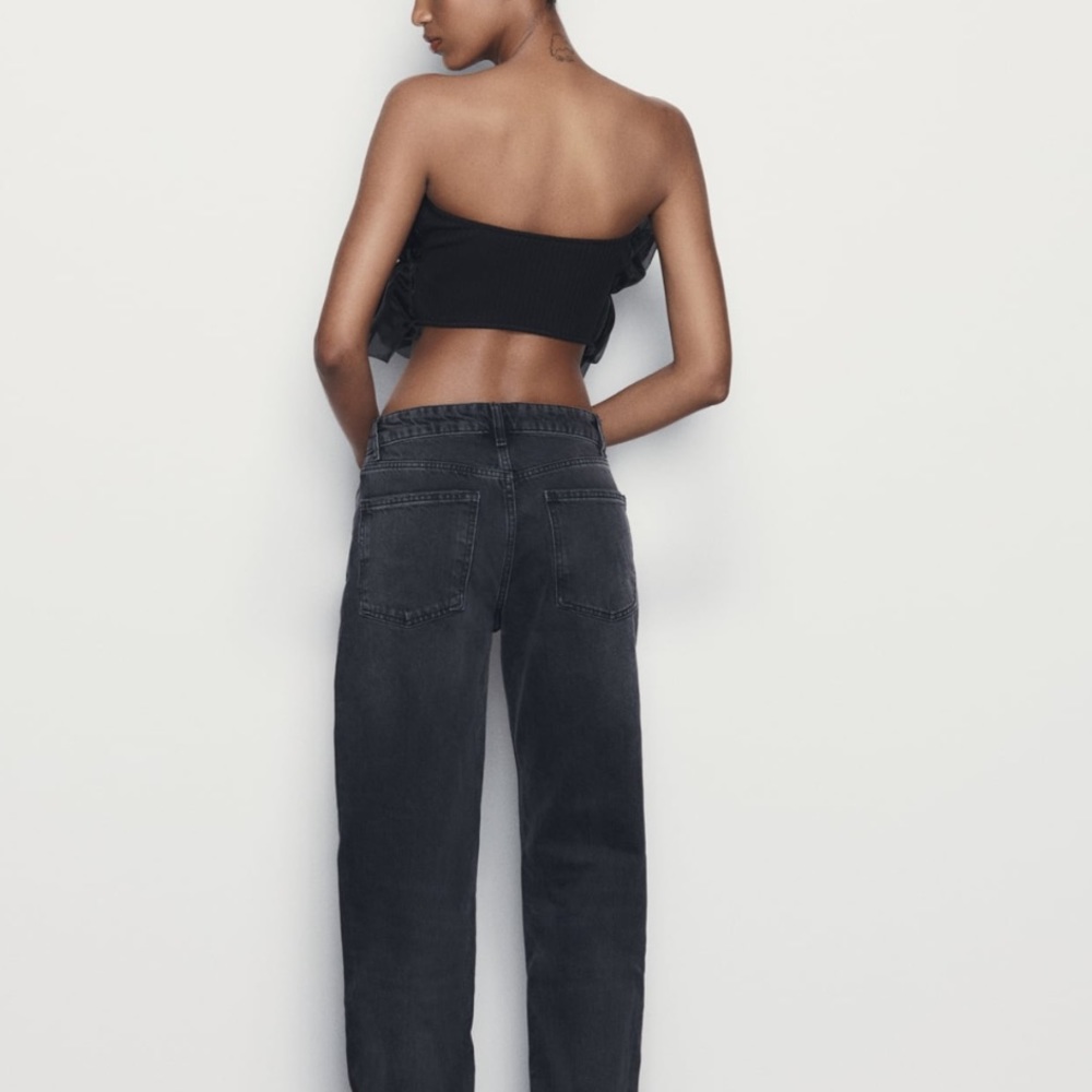 ZARA ORGANZA BANDEAU TOP - Picture 5 of 8